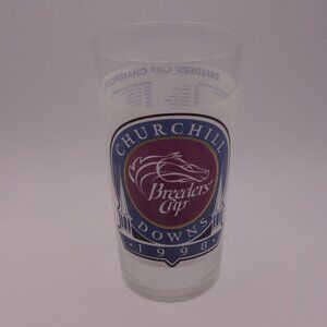 Libby Glassware Churchill Downs Breeders Cup Champions 1998 Collectable Glass
